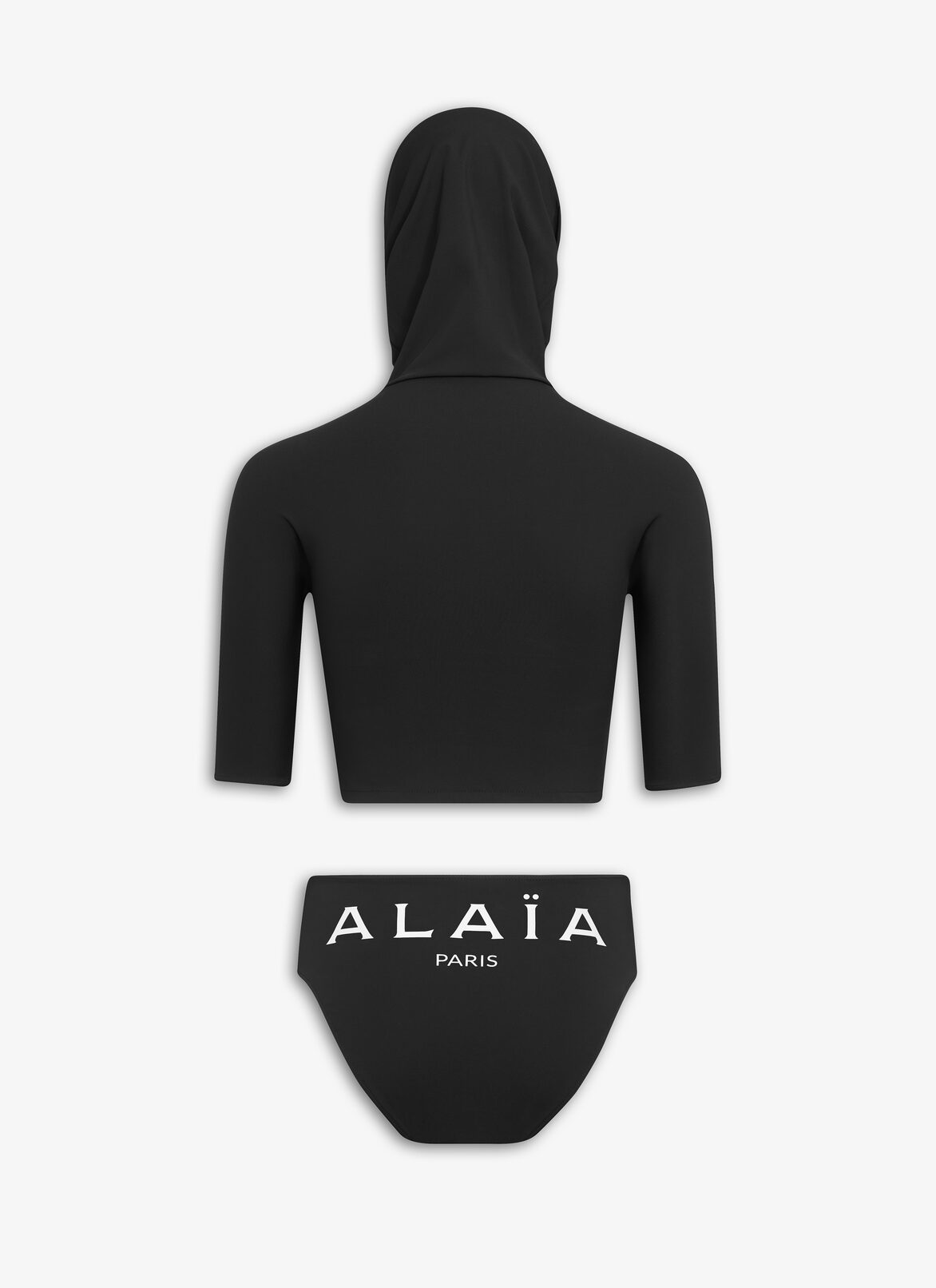 ALAIA TRIKINI IN JERSEY ALAÏA BLACK ALAIA TRIKINI IN JERSEY